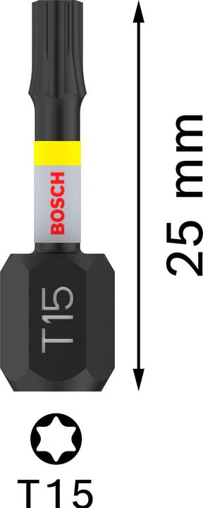 Produktbild Bosch Professional Zubehör Pro Torx Impact Bit (T15)
