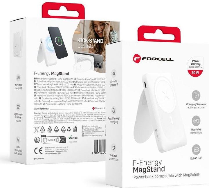 Image du produit Forcell F10K2 (10000 mAh, 20 W, 38.50 Wh)