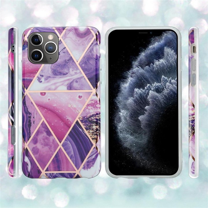 Produktbild Cadorabo IMD TPU Bunter Marmor Cover (Apple iPhone 11 Pro Max)