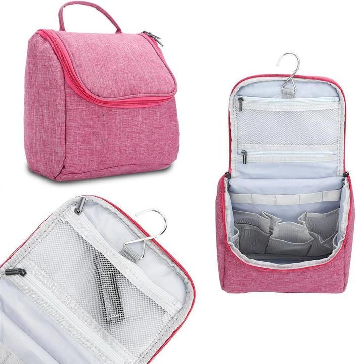 Actual product image Intirilife Cosmetic Travel Bag in PINK
