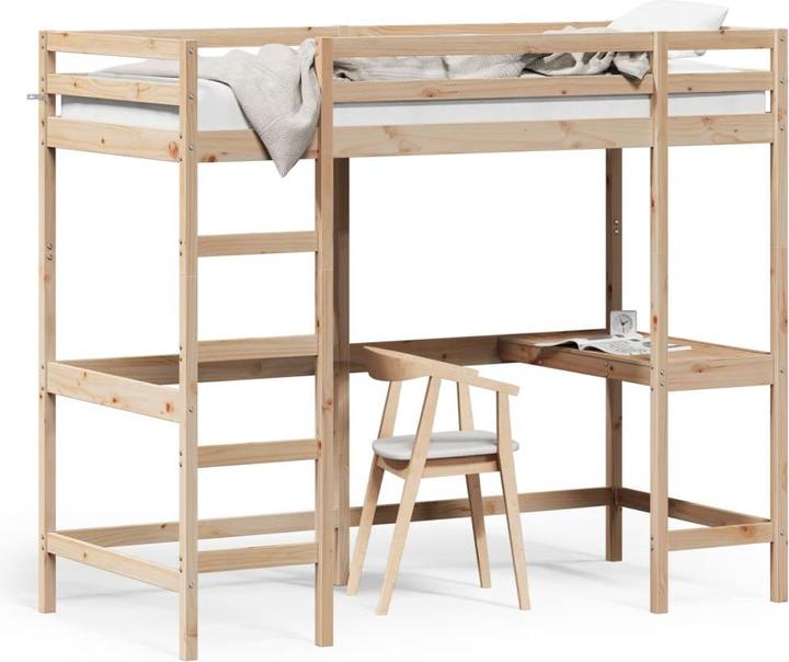 Actual product image VidaXL Loft bed with desk (90 x 190 cm)