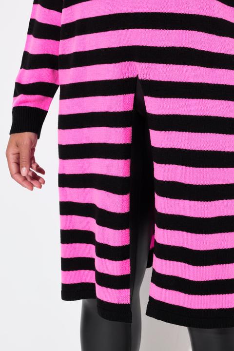 Produktbild Miamoda Long-Pullover, A-Linie, Ringel, Saumschlitz (46, 48)