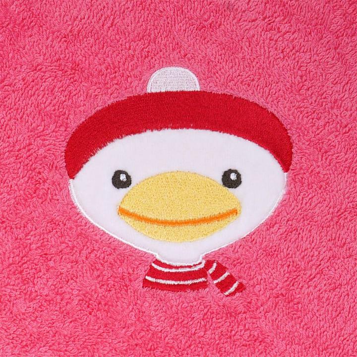 Produktbild Baby-Waschlappen & Waschhandschuhe Waschhandschuh - Stickerei Ente - Pink