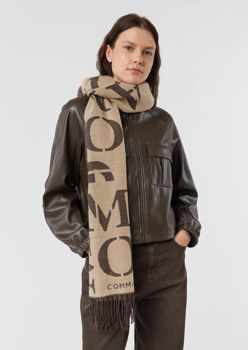 Immagine prodotto Comma Tuch Weicher Wendeschal mit Fransen und Logoprint