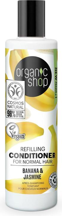 Actual product image Organic Shop Refill conditioner for normal hair, banana and jasmine, 280 ml (280 ml)