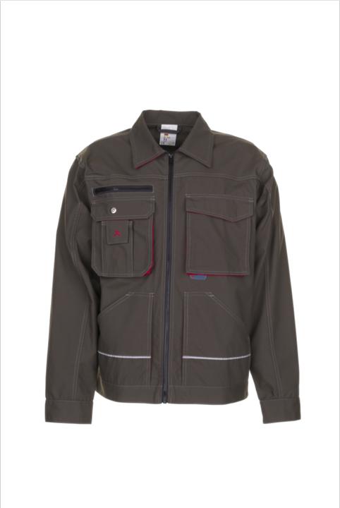 Produktbild Planam Bundjacke oliv/rot 60 62 (62)