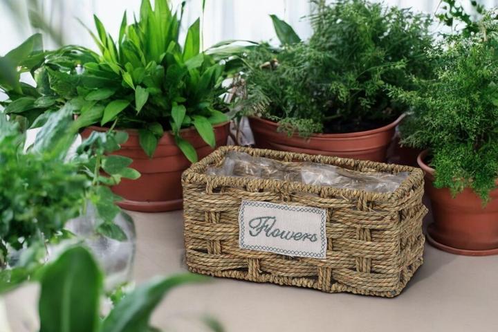 Actual product image GuGus Square Planter 25 cm, Nature (25 x 25 x 12 cm)