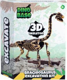 Dino Base Dino excavation brachiosaurus 3D set