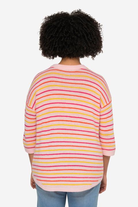Image du produit Angel of Style Pull oversized rayé à col rond et manches courtes (44, 46)