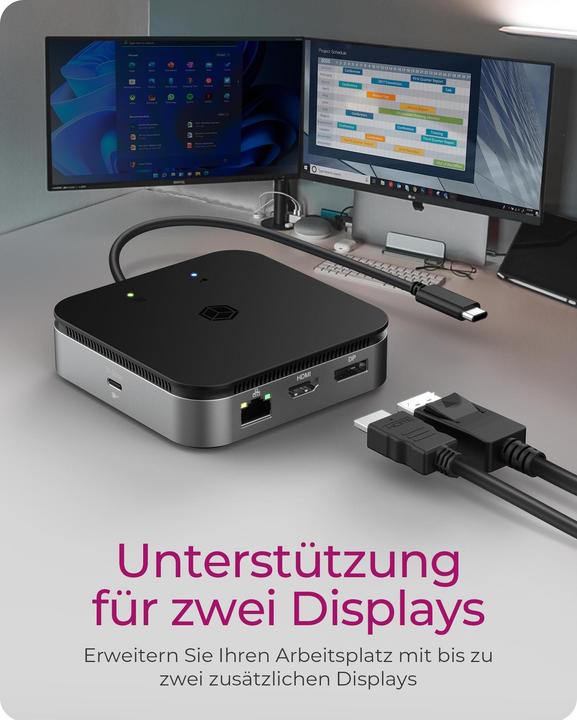 Productafbeelding Icy Box IB-DK408-C41 (USB-C, 7 ports)