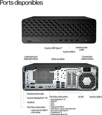Produktbild HP ELITEDESK 8 SFF G1I U9-285 (4 GB, SSD, 125 GB)