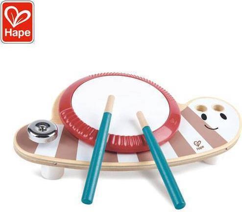 Actual product image Hape Houten Drumtoestel Slak Drum slug Dan