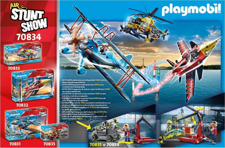 Actual product image Playmobil 70834 Air Stuntshow Service Station (70834, Playmobil stunt show)