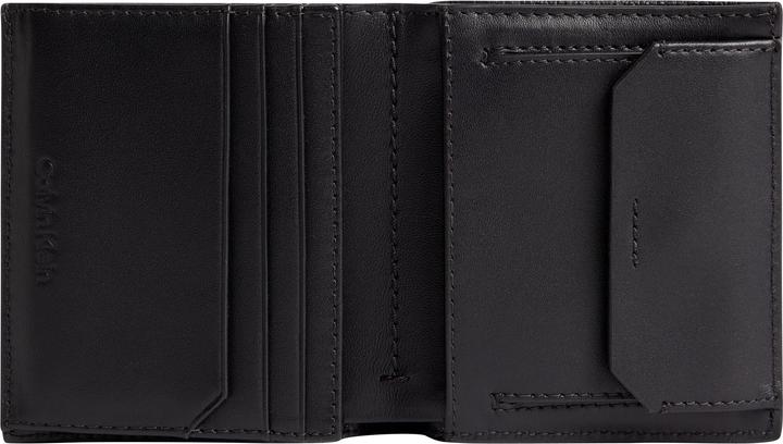 Actual product image Calvin Klein Mens Minimalism Trifold 6cc W/Coin Travel Accessory Triple Fold Wallet, Ck Sc