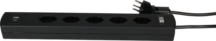 Produktbild Max Hauri Safety Line 90° mit Schalter (5 x, Typ 13, USB-C, USB-A, 2 m)
