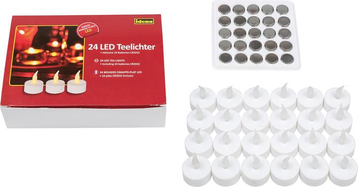 Image du produit Idena Bougies à réchaud LED (24 x)