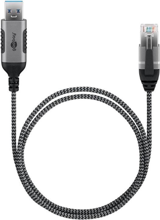 Actual product image Goobay Ethernet cable USB-A 3.0 to RJ45, Slim, 2 m (USB 3.0, RJ45 (1x))