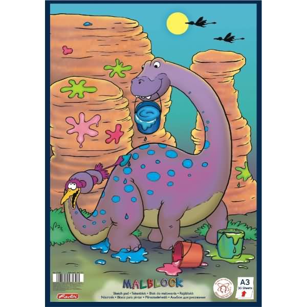 Actual product image Herlitz Colouring Pad A4 75BL 3Motifs (A4, Plain)