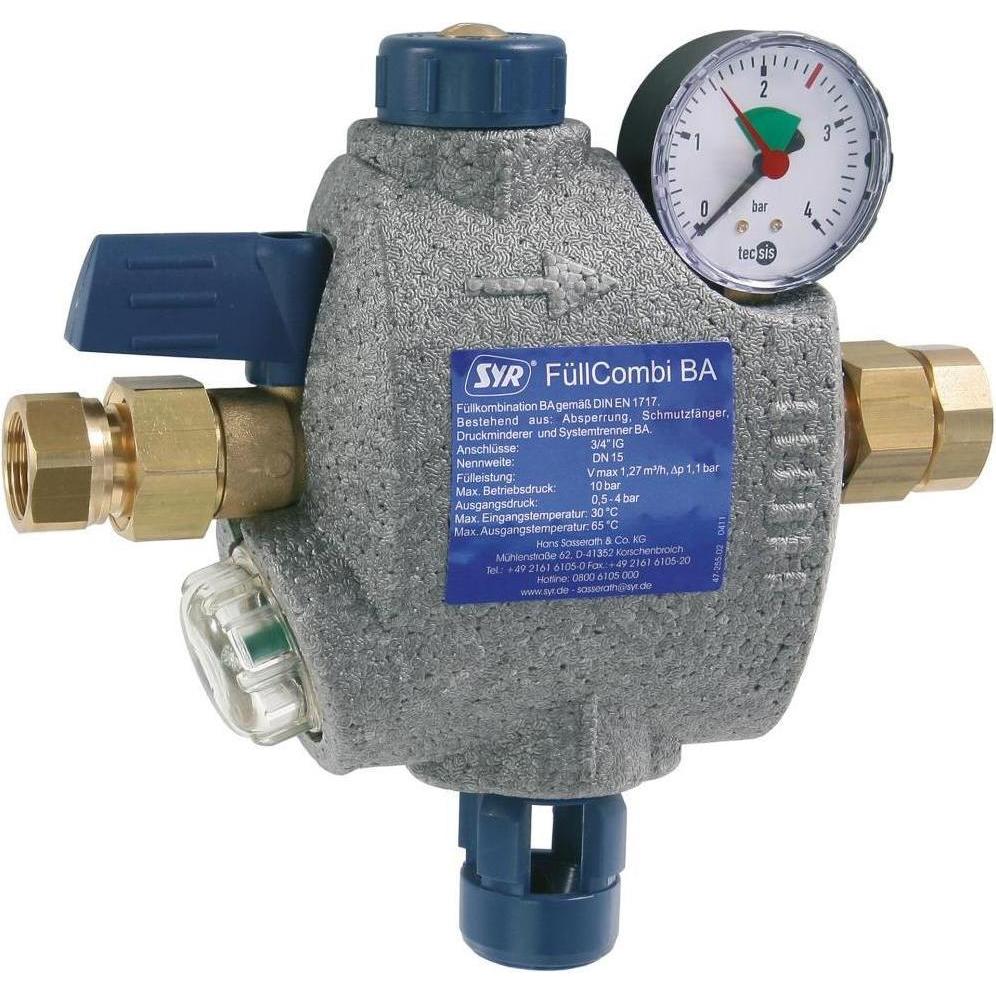 SYR, Zubehör Sanitärinstallation, Fllcombi-BA automatische Fllarmatur mit Rohrtrenner