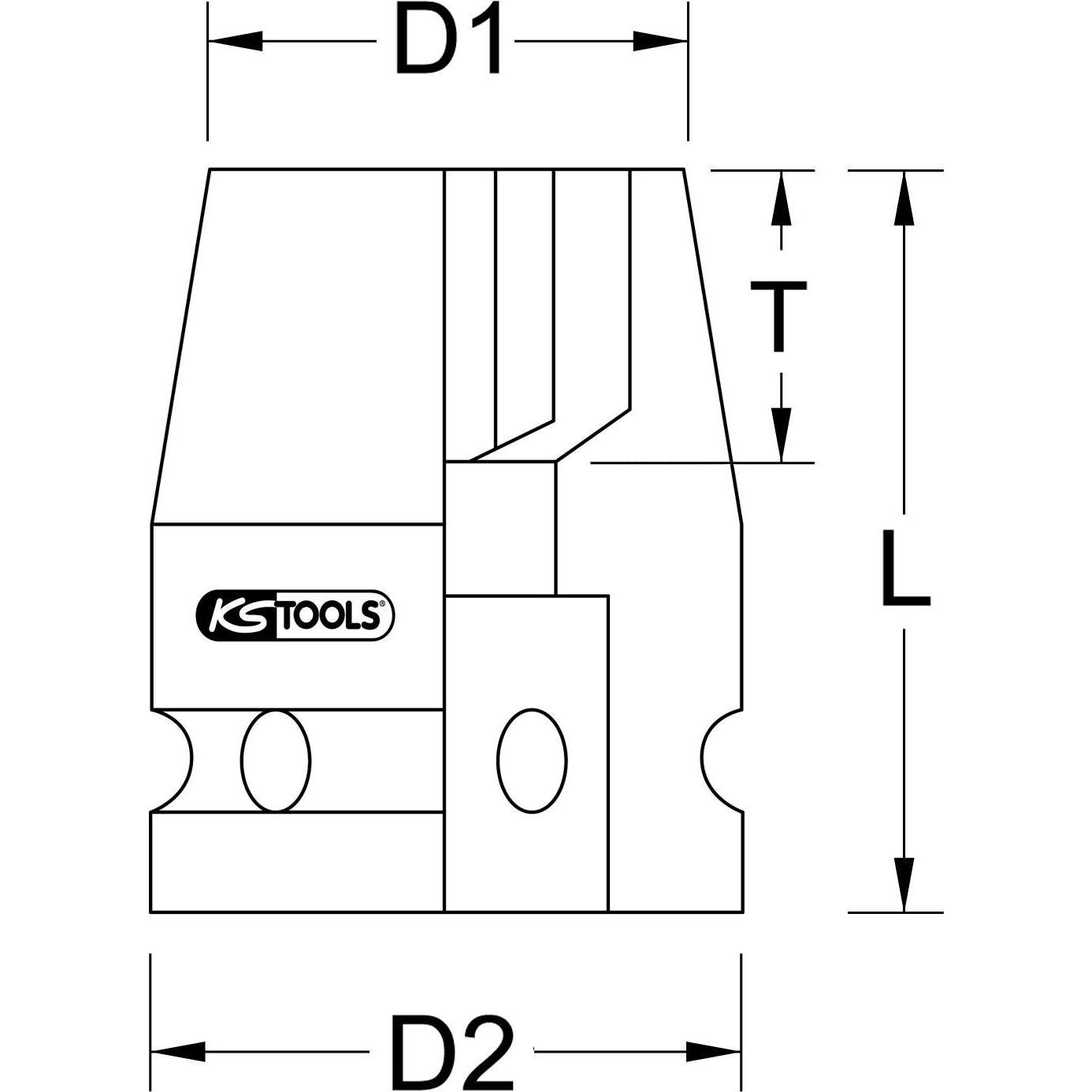 Thumbnail - KS Tools, Steckschlüssel + Stecknuss, 3/8" Kraft-Stecknuss kurz (18 mm)