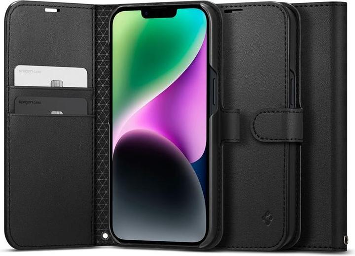 Actual product image Spigen Wallet S Iphone 14 Black (Apple iPhone 14)
