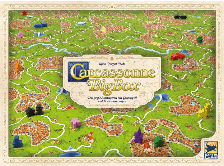 Produktbild Hans im Glück Carcassonne BigBox (v3.1) DE (Deutsch, 2 - 6 Spieler)