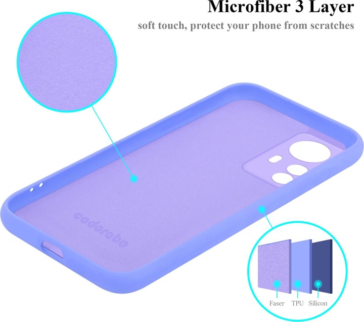 Produktbild Cadorabo TPU Liquid Silicone Case Hülle für Xiaomi 12 PRO (Realme 12 Pro+)