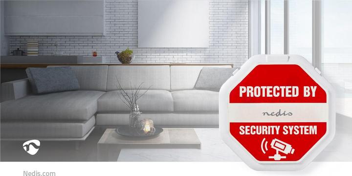 Image du produit Nedis Alarme de fenêtre Doorstep Capteur magnétique Alimenté par pile 2X CR2032 85 dB Blanc