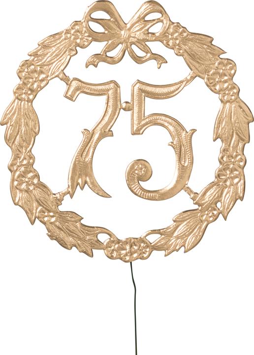 Produktbild Demmler Zahl ”75” gold (1 Stk.)