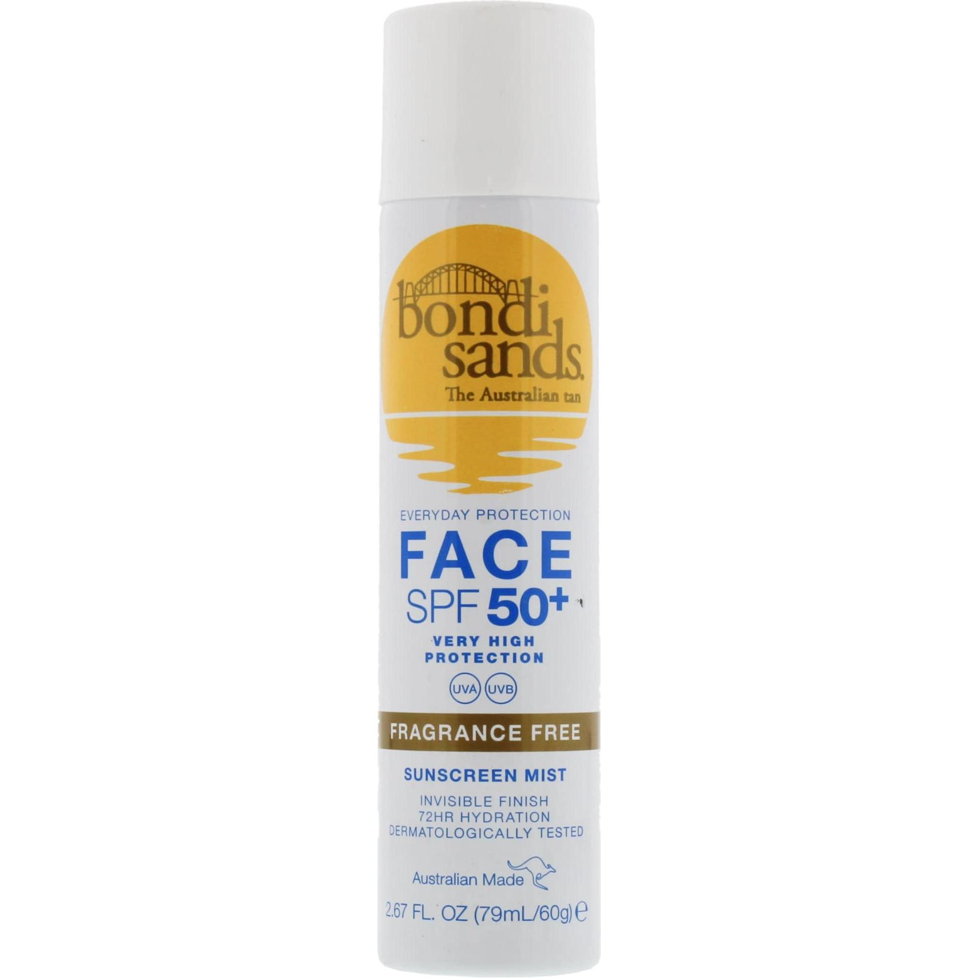 Bondi Sands, Sonnencreme, - Everyday Face Mist SPF 50 - 60 ml (Sonnencreme Gesicht, Sonnenspray, SPF 50+, 60 ml)