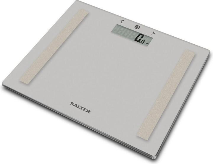 Immagine prodotto Salter 9113 GY3R Bilancia da bagno compatta in vetro - Grigio (150 kg)