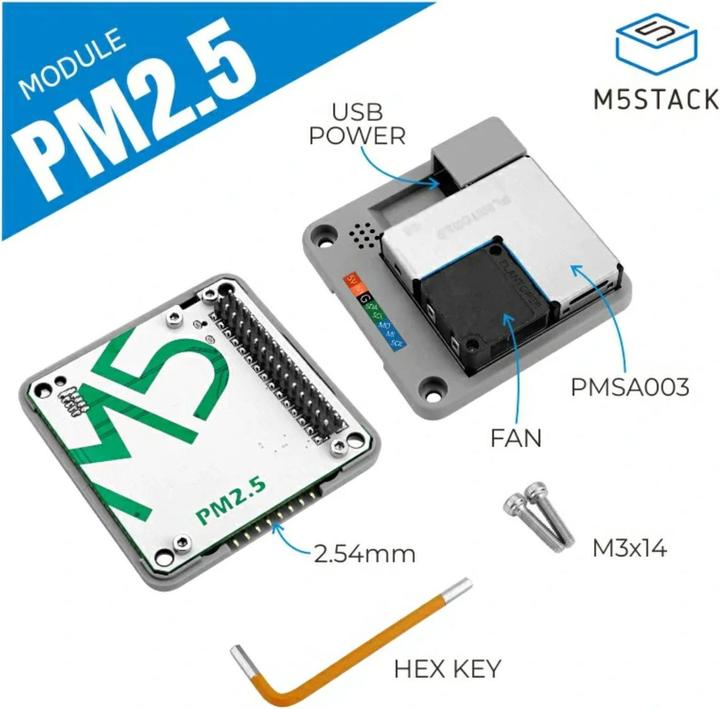 Actual product image M5Stack PM2.5 Air Quality Module PMSA003