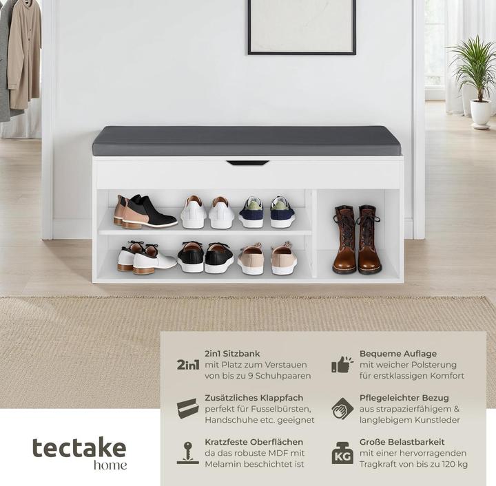Actual product image tectake Madeline (104 x 30 x 49 cm)
