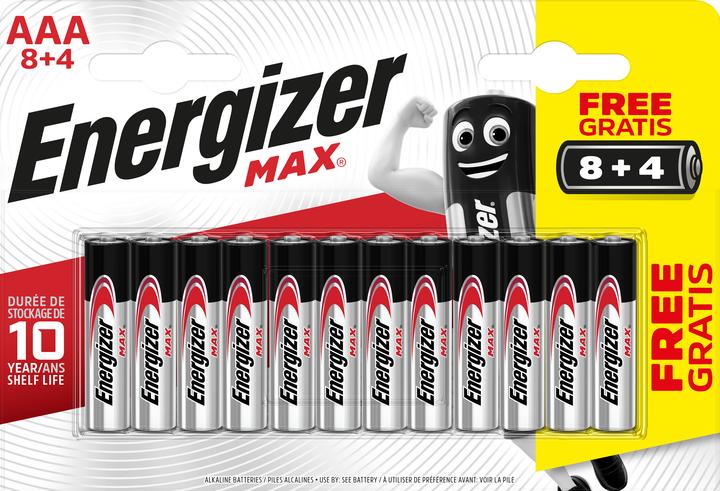 Actual product image Energizer Max (12 pcs., AAA / LR03 / Micro / R03 / AM4 / MN2400 / KR03)
