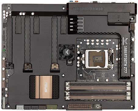 Produktbild ASUS Sabertooth Z77 (LGA 1155, Intel Z77, ATX)