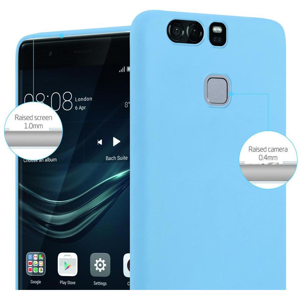 Thumbnail - Cadorabo TPU Candy Cover (Huawei P9), Smartphone Hülle, Blau