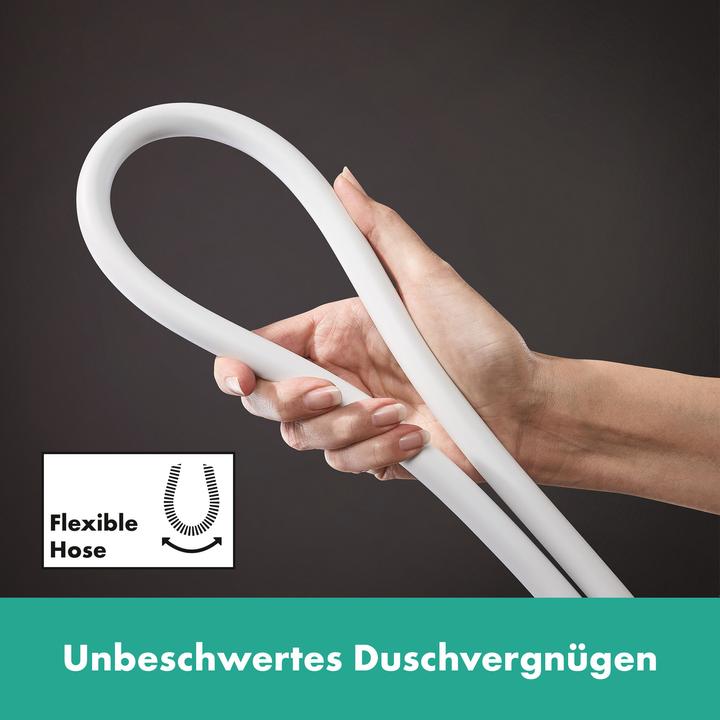 Produktbild hansgrohe Unica Duschstange S Puro 90 cm, Easy Slide Duschkopfhalter, Isiflex Duschschlauch 160 cm