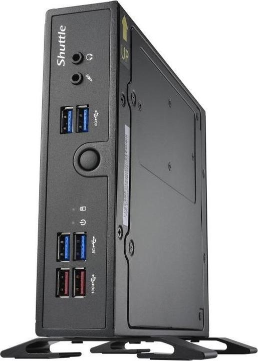 Produktbild Shuttle DS50U XPC Slim Barebone-PC, Intel Celeron 7305, DDR5, 2,5Gbit + 1Gbit, lüfterlos, 24/7, 90 W (Intel Celeron 7305)