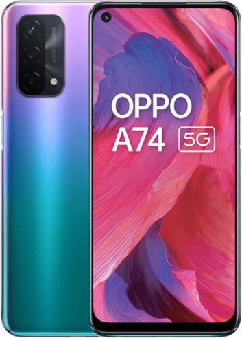 OPPO A74 5G (128 GB, Violet, 6.50", Dual SIM, 5G)