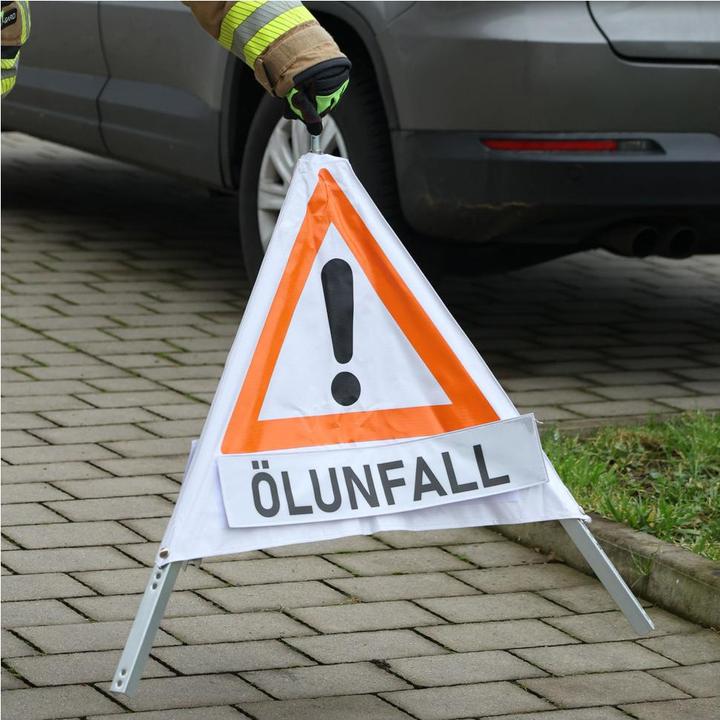 Produktbild Dönges Klettschild, retroreflektierend, 500 x 100 mm, Aufdruck ÖLUNFALL