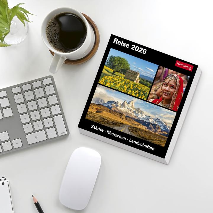 Produktbild Harenberg Reise Tagesabreisskalender 2026 - Kulturkalender - Städte, Menschen, Landschaften (Deutsch)