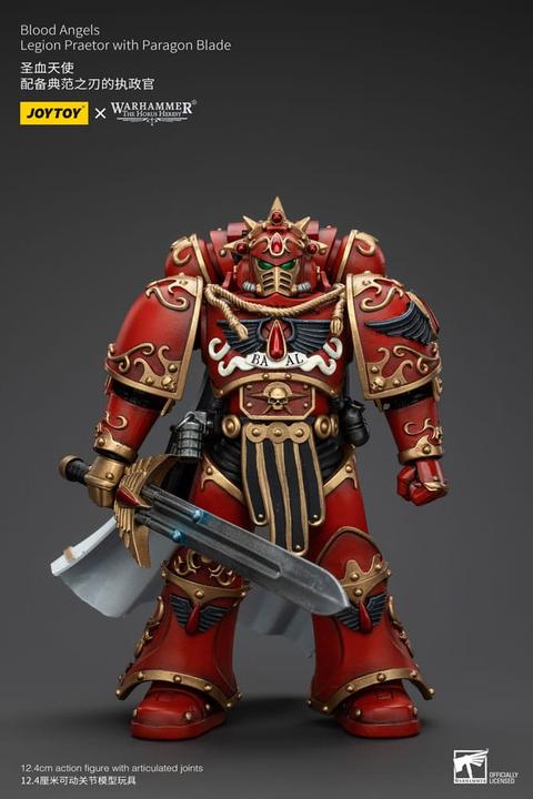 Actual product image Joy Toy Warhammer The Horus Heresy action figure 1/18 Blood Angels Legion Praetor with Paragon Blade 13 cm