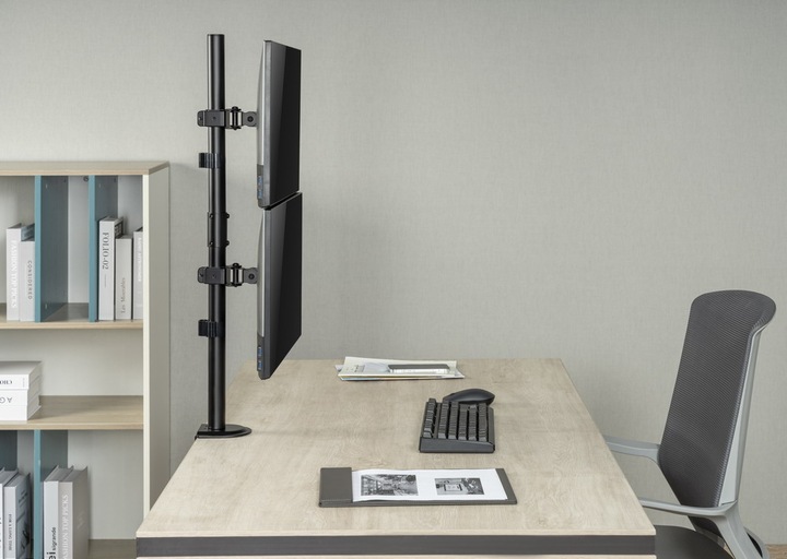Produktbild Gembird Adjustable 2-display vertical (Tisch, 32")