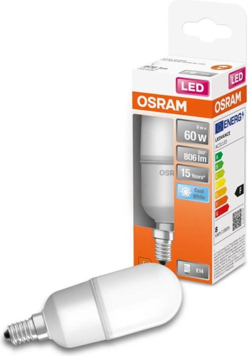 Actual product image Osram Star Stick (E14, 60 W, 806 lm, 1 x, F)