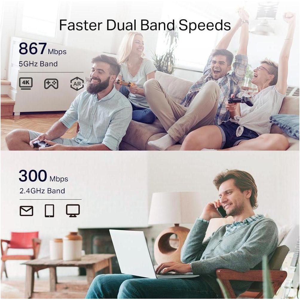 Thumbnail - TP-Link RE330 (867 Mbit/s, 300 Mbit/s), WLAN Repeater