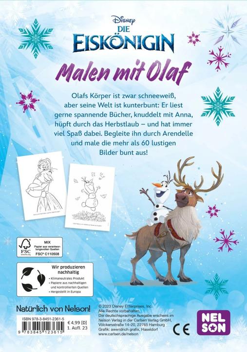 Produktbild Disney Eiskönigin: Malspass mit Olaf
