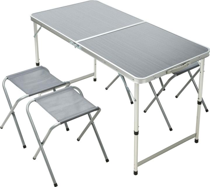 Produktbild Redcliffs Camping-Klapptisch inkl. 4 Falthockern