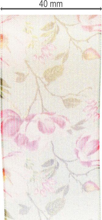 Image du produit Viana Geschenkband mit Blumenmuster (1x)