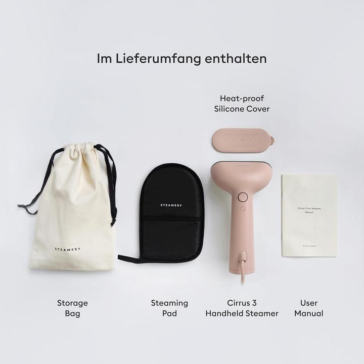 Produktbild Steamery Travel Steamer Cirrus 3 hellrosa (1200 W, 20 g/min)