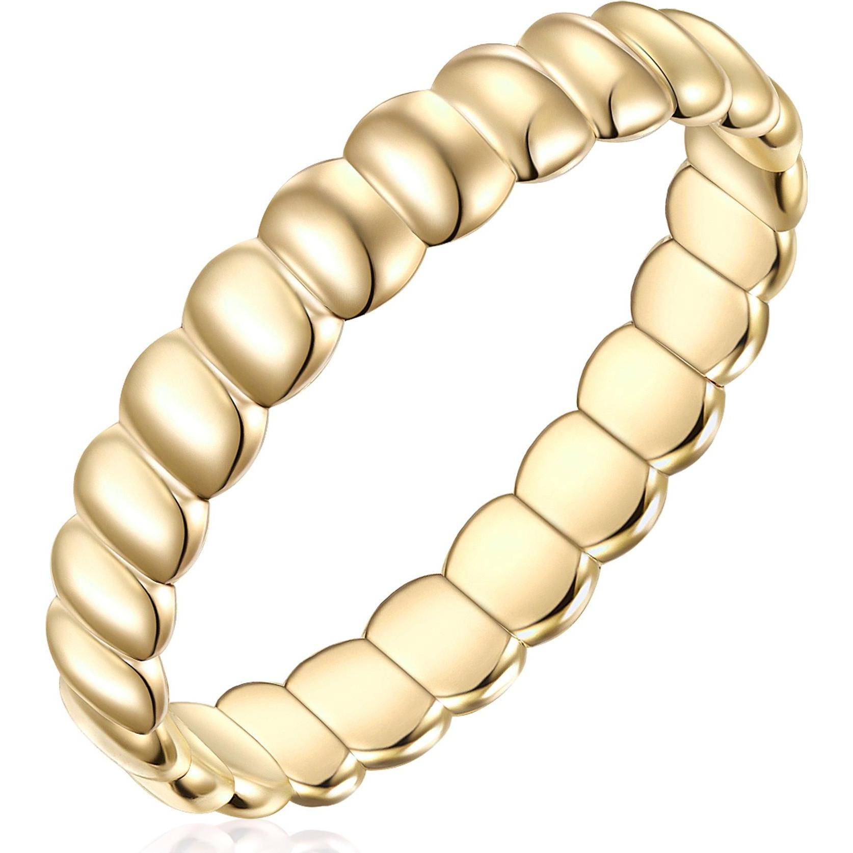 Glanzstücke München, Ring, Damen Sterling Silber Zirkonia gelbgold - 24517, (50, 925 Silber)